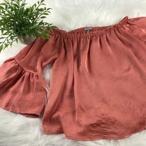 Charlotte Russe Off The Shoulder Crop Top